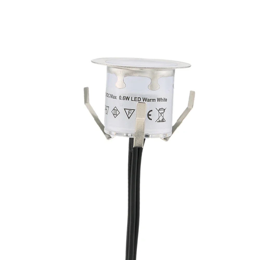 0 6W Bright Recessed LED Deck Light Water Resistance IP67 Ground