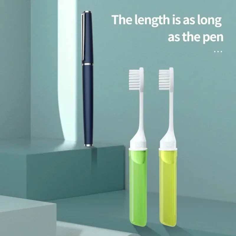 Portable Folding Travel Toothbrush – Compact Mini Adult Brush