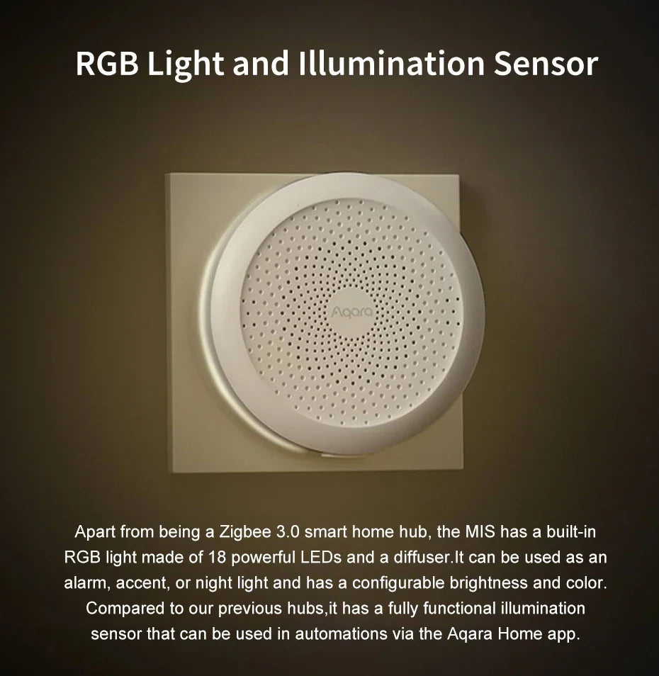 Aqara Gateway M1S Hub Zigbee Xiaomi Smart 3 Wireless Connection Alarm