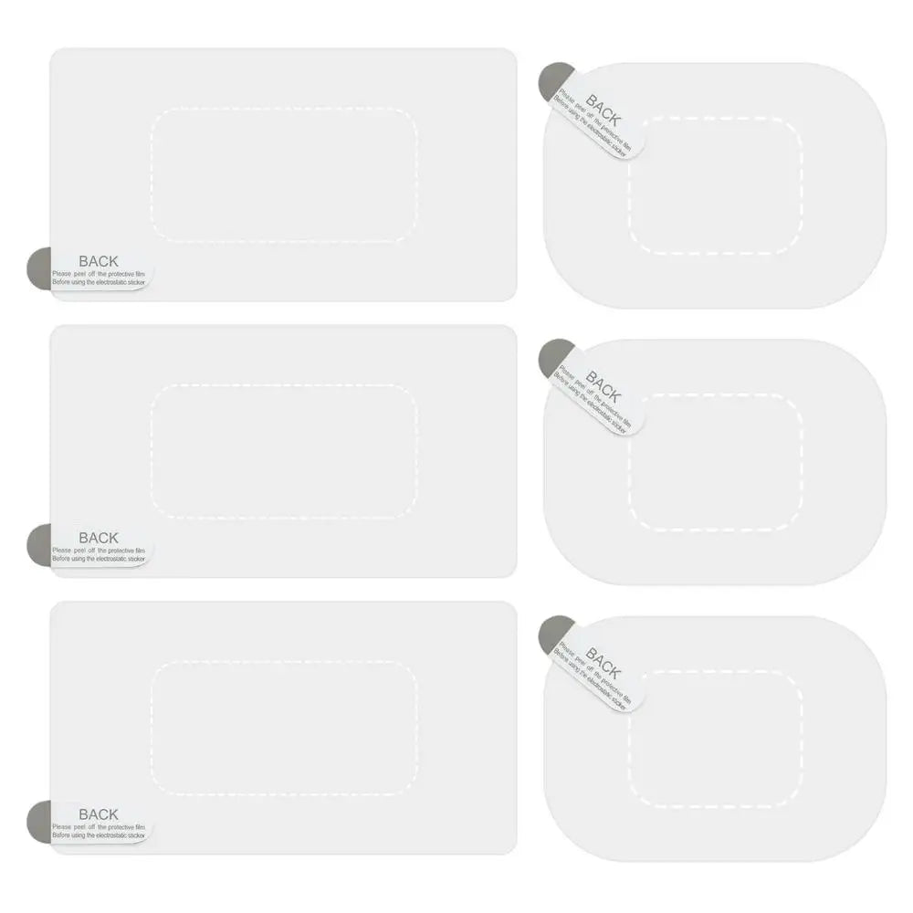 6-Pack Dash Cam Windshield Electrostatic Sticker Film – PET