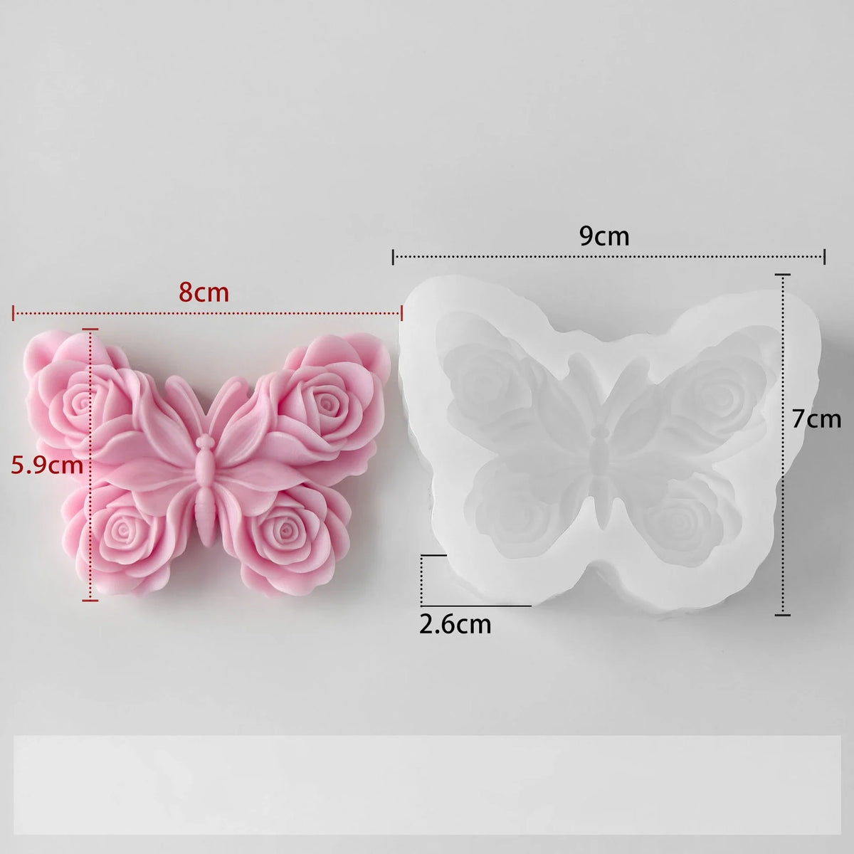 Flower Butterfly Silicone Molds Baking DIY Epoxy Resin Crafts Hanging