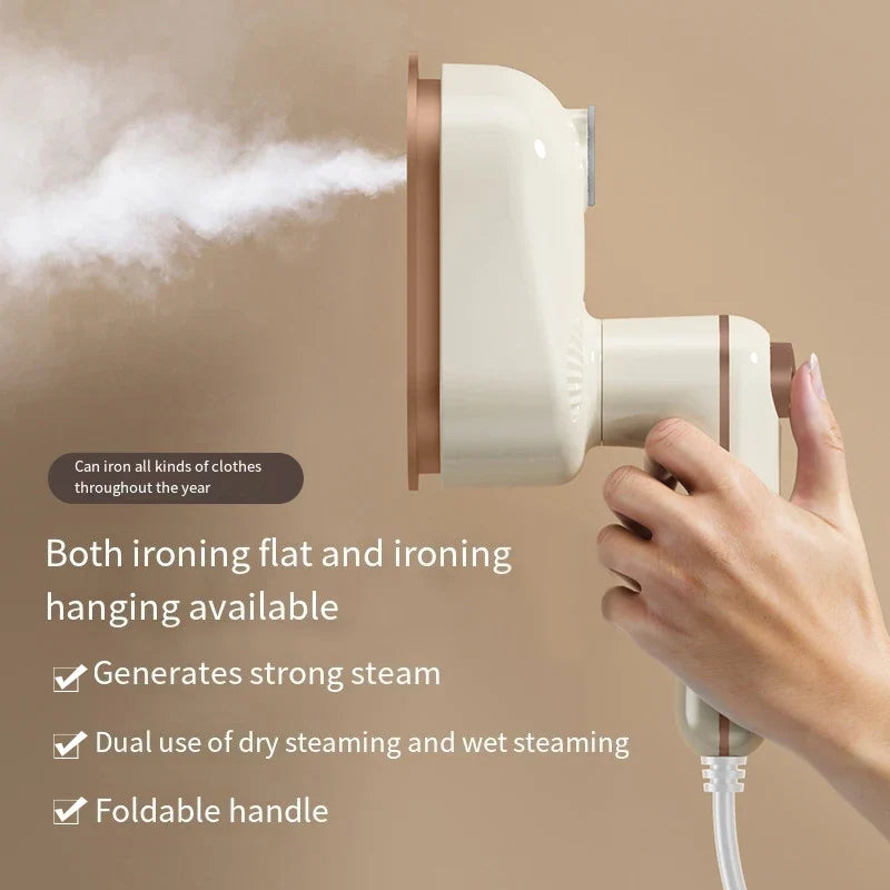 HOMEFISH Mini Rotating Travel Iron | Steam & Dry Portable