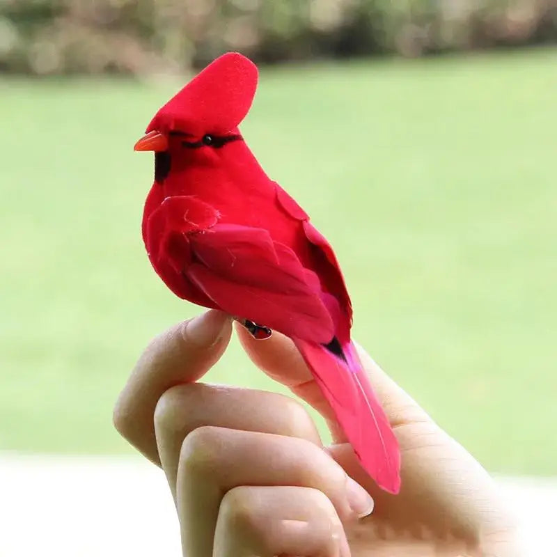 Artificial Feather Bird Clip – Realistic Home & Garden Décor