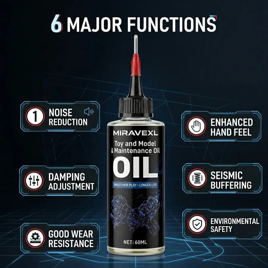 MIRAVEXL Action Figure Joint Lubricant Oil | Silicone Care