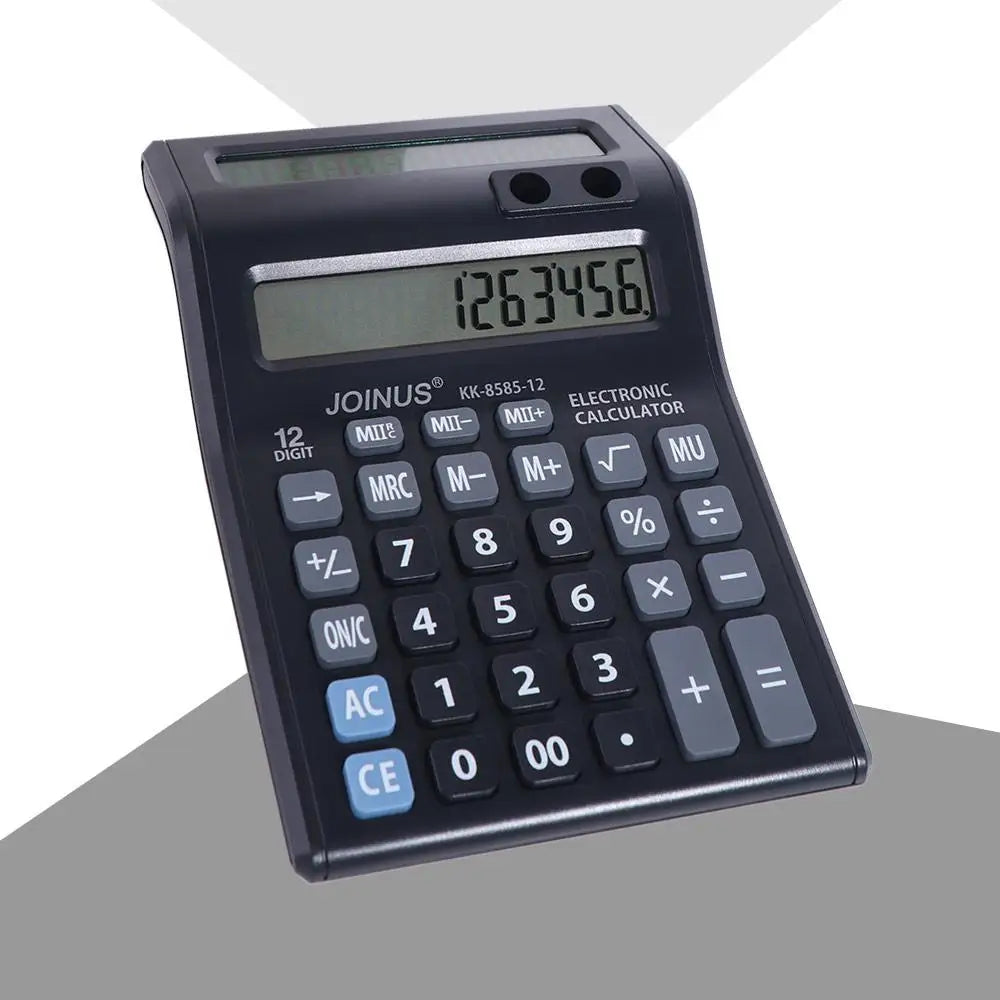 12-Digit Dual Screen Finance Calculator – Battery Powered