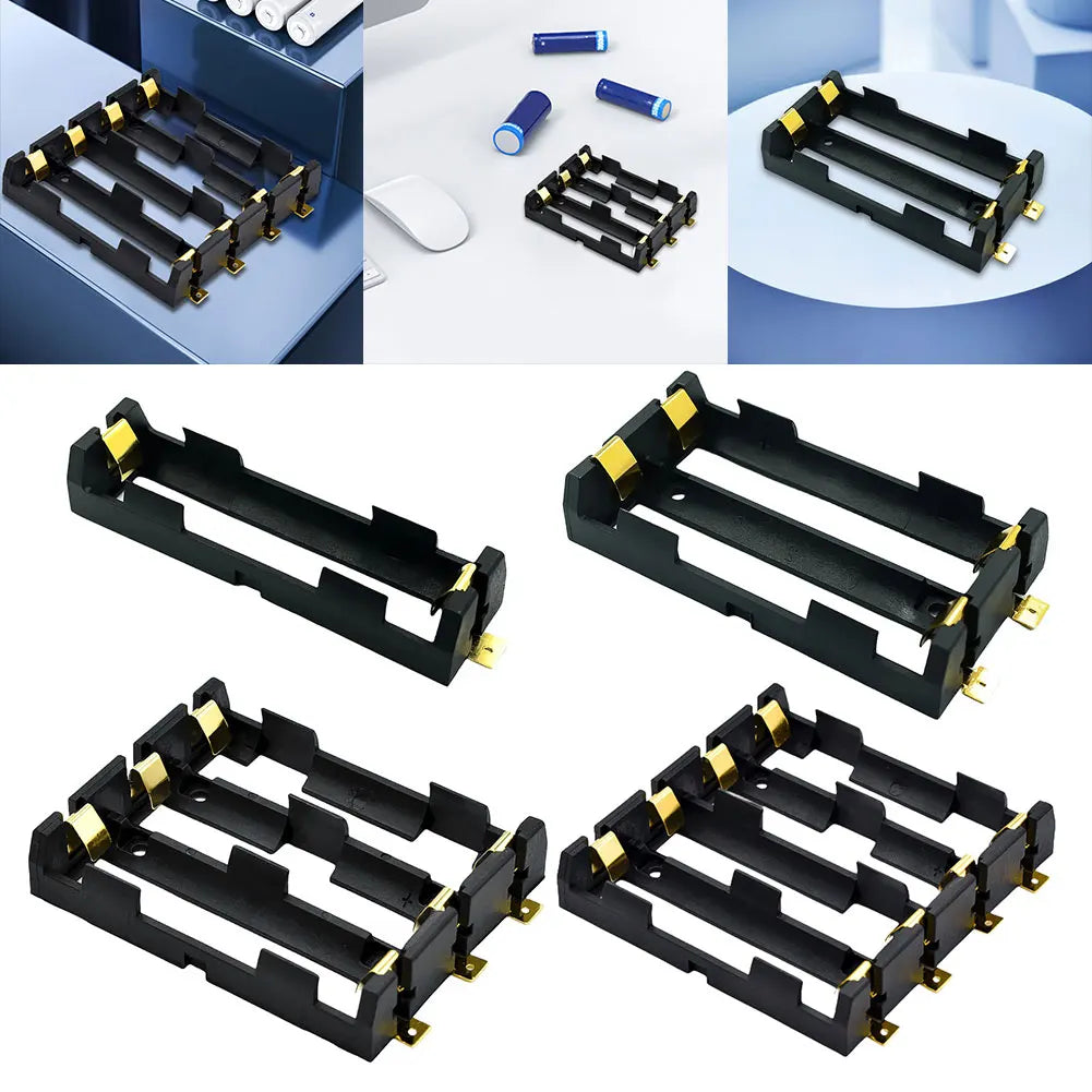 18650 SMT Battery Holder Box with Bronze Pins – 1–4 Slot