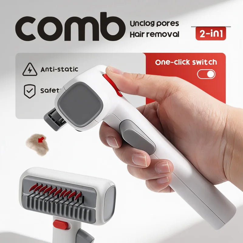 Dual-Function Pet Grooming Comb – Detangling for Cats & Dogs