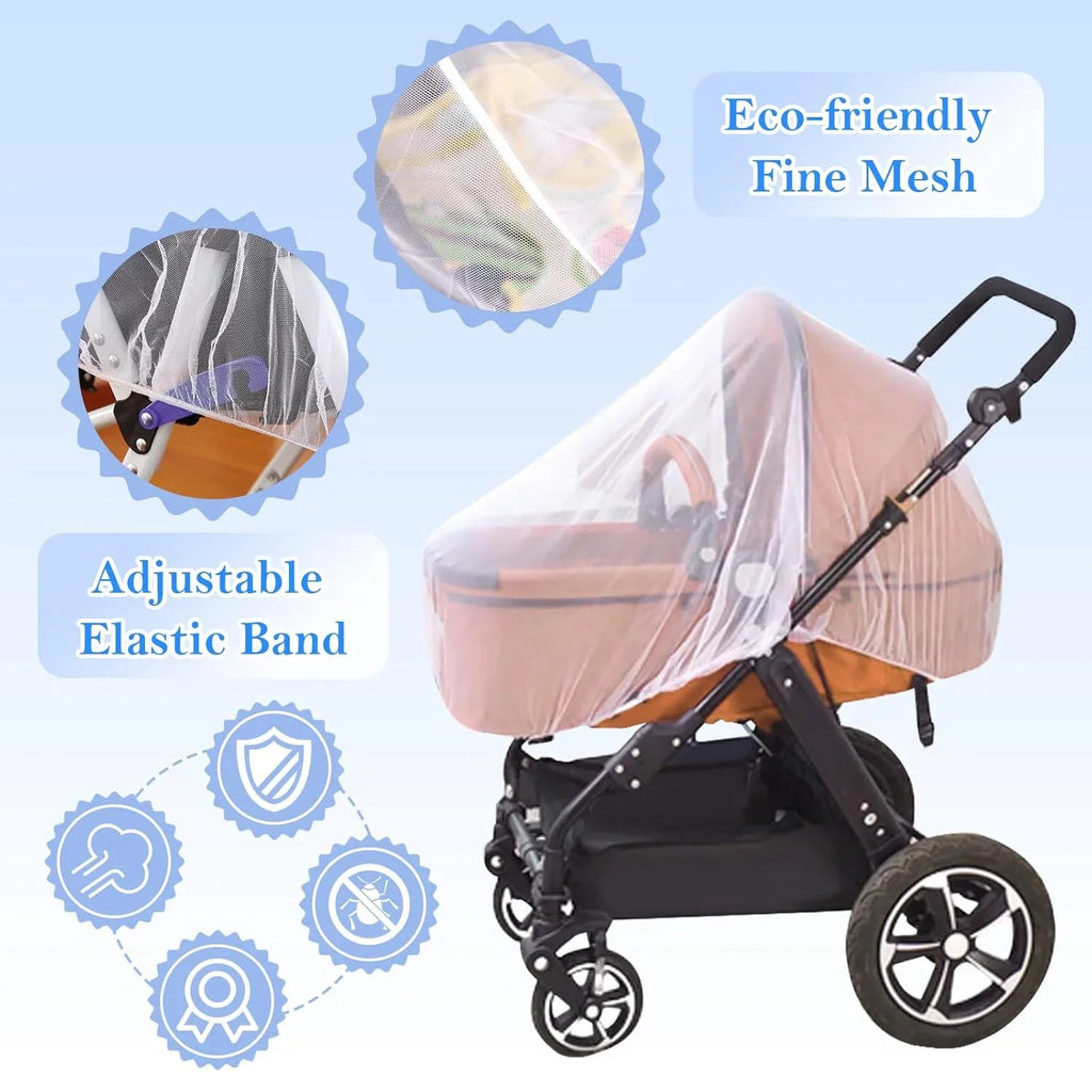 Stroller Mosquito Net Full Coverage Dense Mesh Insect Protection