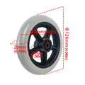 Wheelchair Front Castor Durable Anti Slip Shopping Cart Wheels