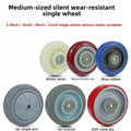 PU Caster Wheels Double Bearings – High Load Furniture Wheels