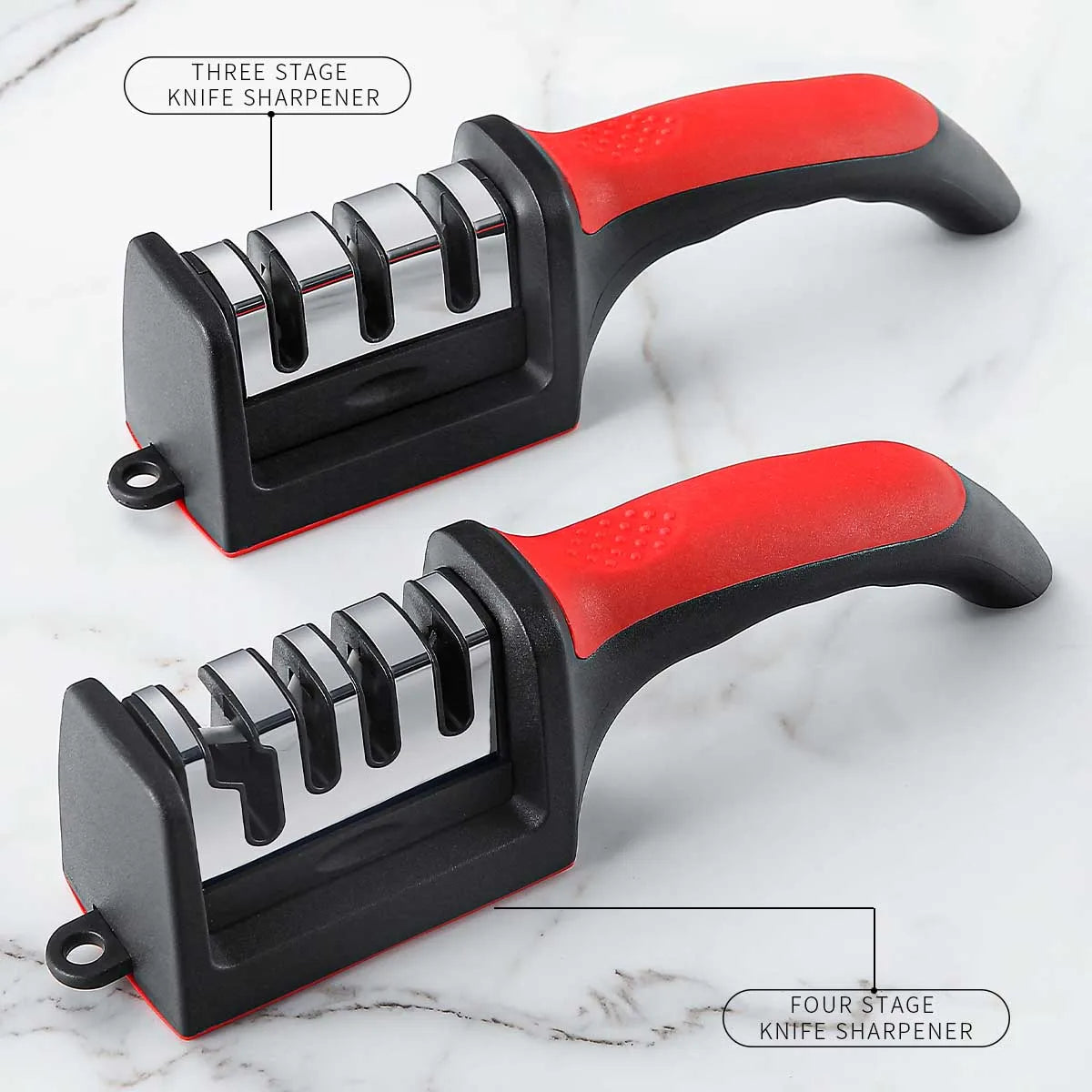 3-Stage Handheld Kitchen Knife Sharpener | Multi-Purpose Tool