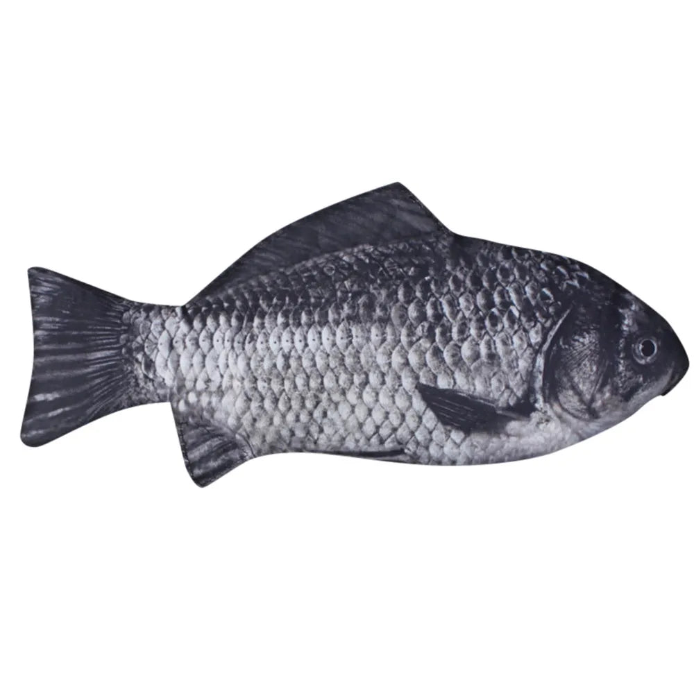Realistic Fish Shape Pencil Case & Makeup Pouch with Zipper
