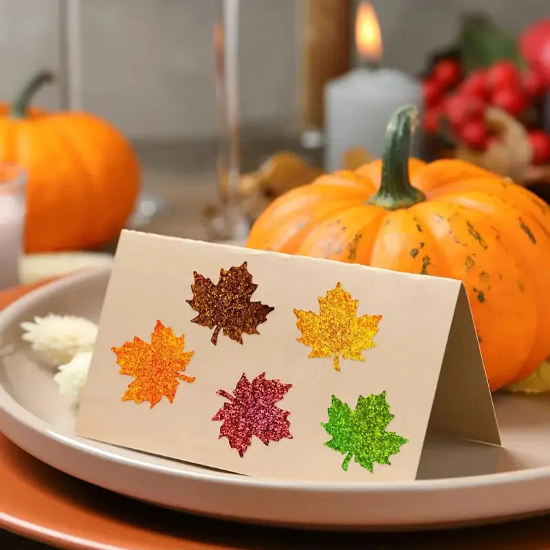 Roll Flash Green Christmas Tree Stickers Laser Xmas Seal Sticker