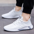 YBQJOO Men's Breathable Mesh Casual Sneakers | Lightweight Flat