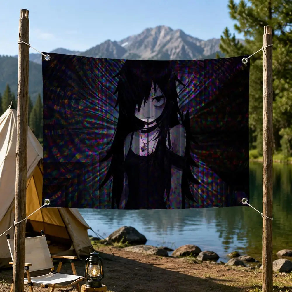 Anime Tomoko Kuroki Wall Flag Banner – Indoor & Outdoor Decor