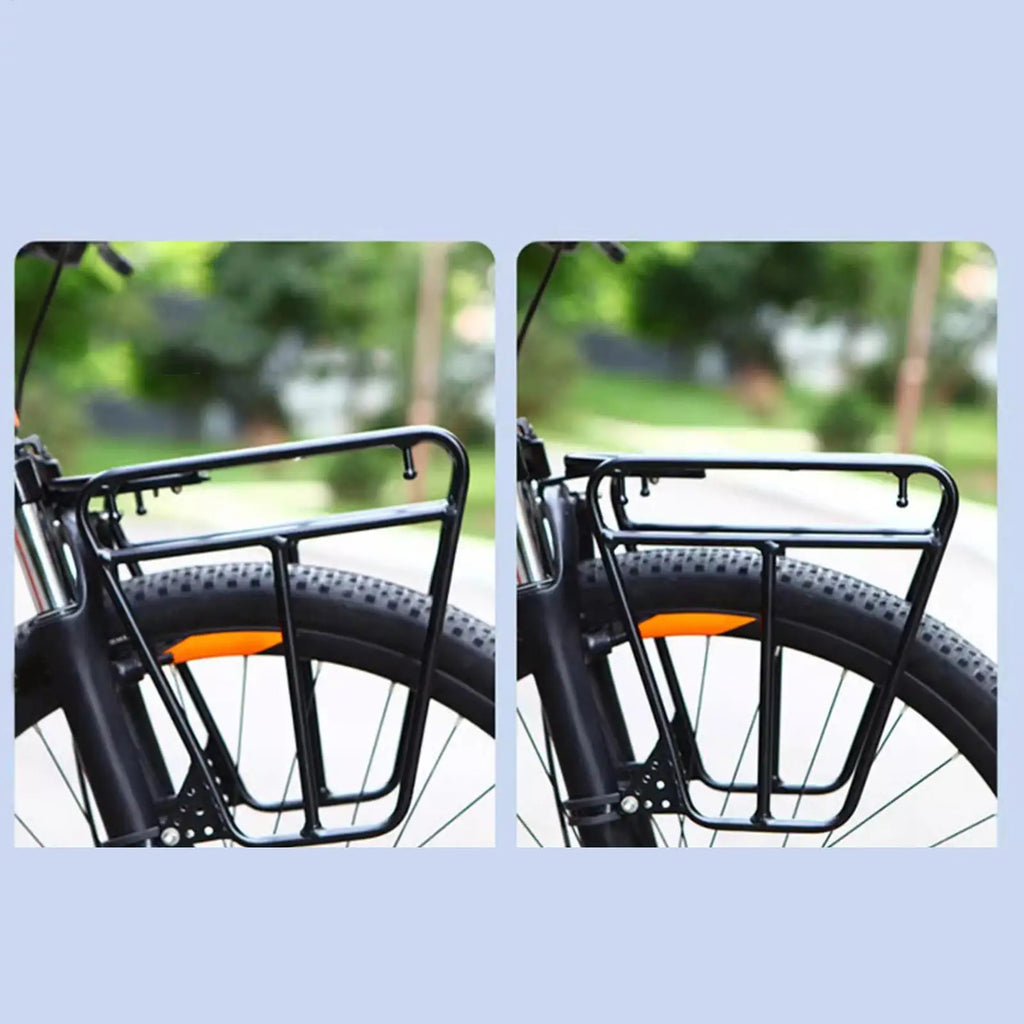 Mountain Bike Front Rack – 25kg Steel Cargo Carrier