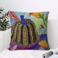 Yayoi Kusama Abstract Pumpkin Linen Cushion Cover | Art Décor