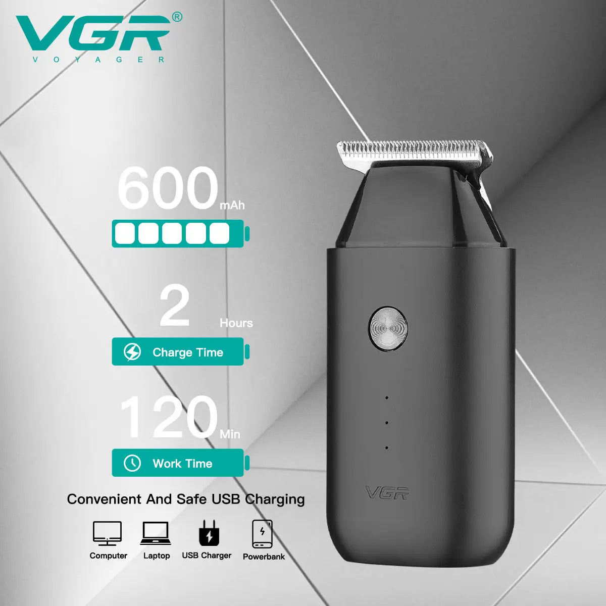 VGR V-932 Cordless Beard Trimmer & Hair Clipper for Men