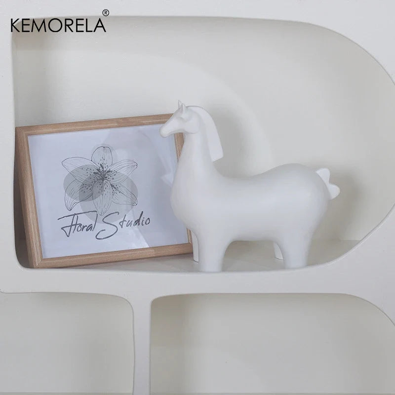 Nordic Ceramic Horse Ornament | Home & Office Decor Gift