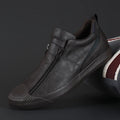 YBQJOO Men's Leather Casual Sneakers | Soft Sole, EU 38–44