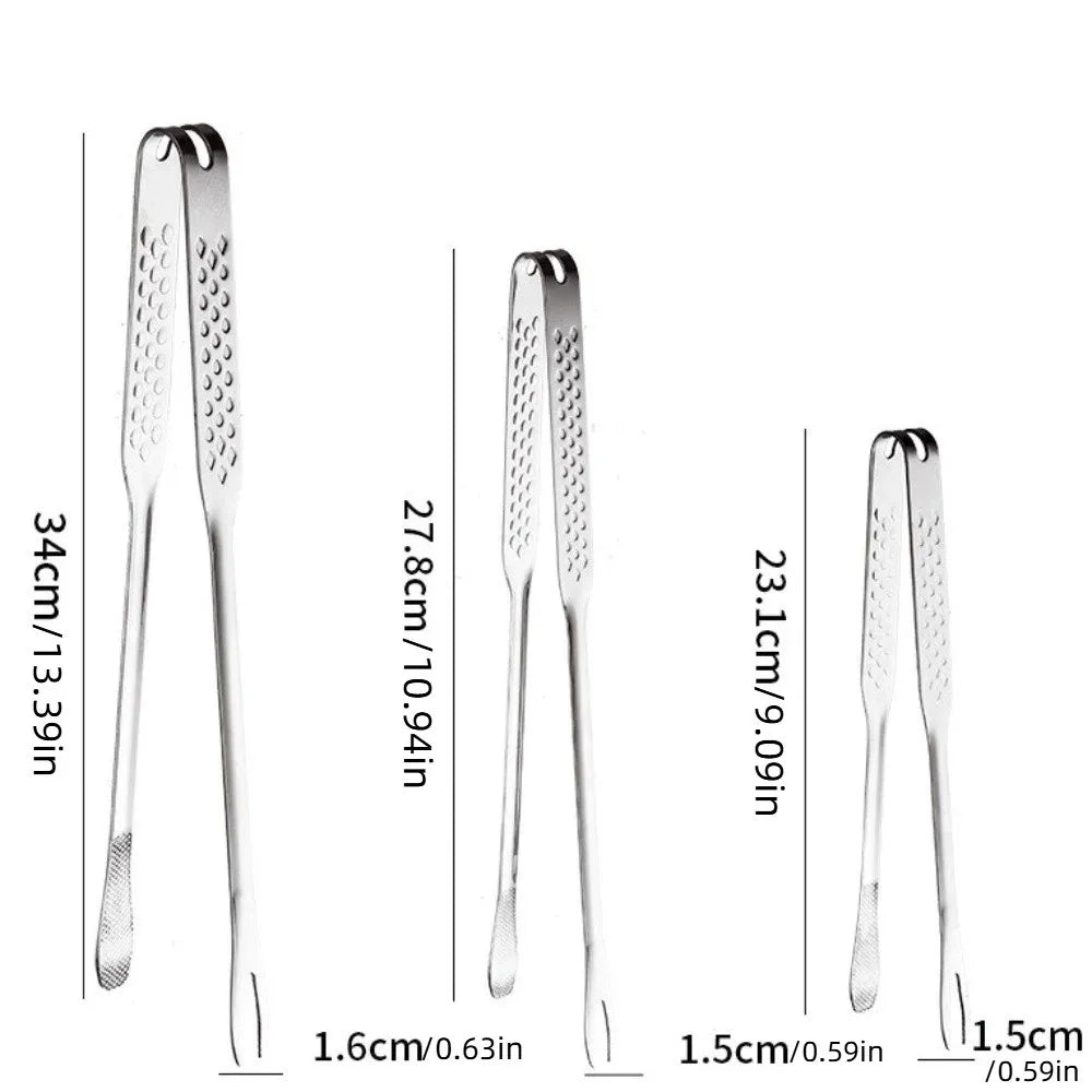 Stainless Steel BBQ Tongs | Long Handle Grill Tongs – 3 Sizes