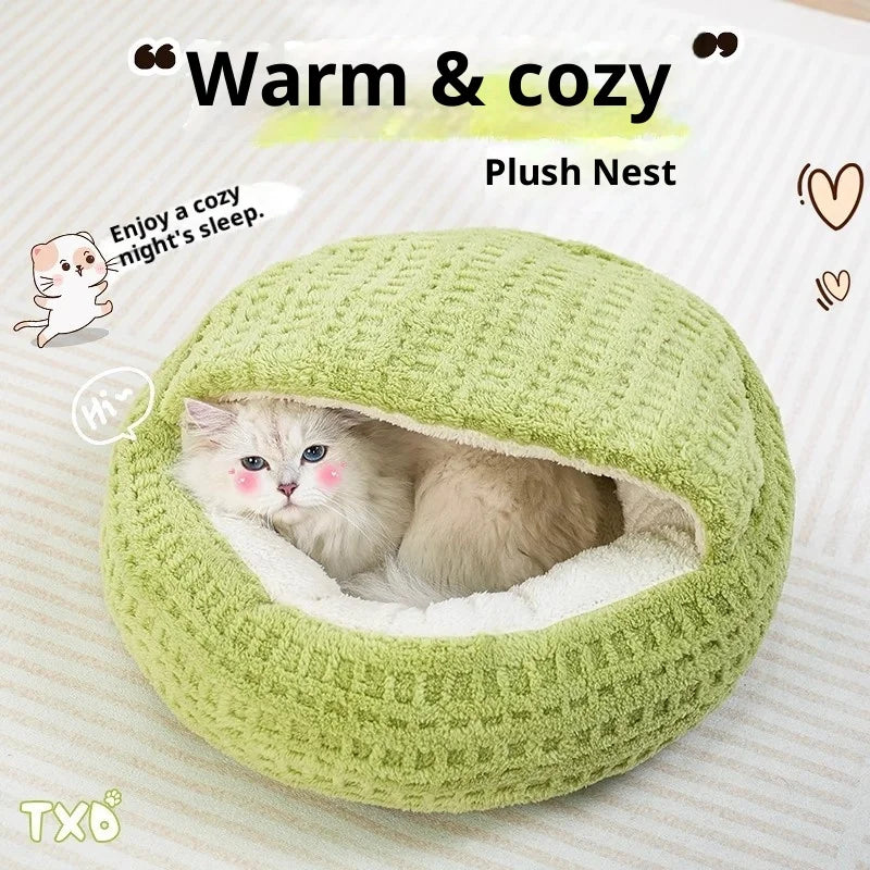 Cat Nest Winter Semi-closed Warm Four Seasons Universal Thickened