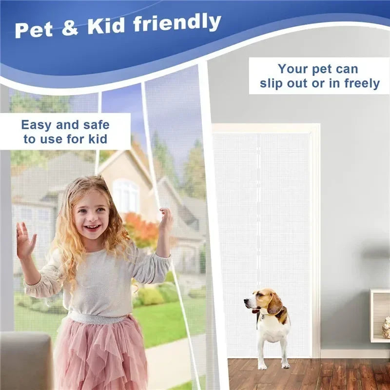 Magnetic Mosquito Net Door Screen Curtain | Insect Mesh