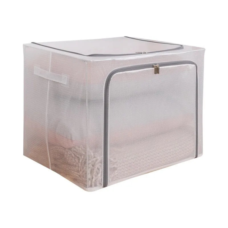 Large Transparent Clothes Storage Box | Wardrobe Organizer