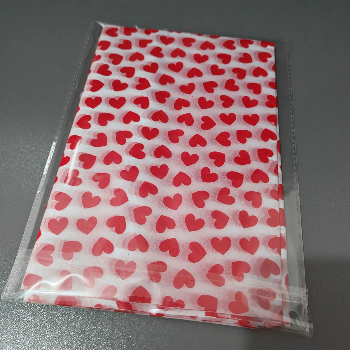 20 Sheets Valentine's Day Tissue Paper Red Love Heart Wrapping