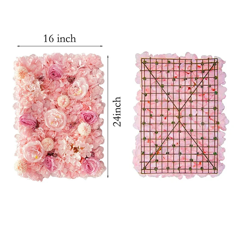 Silk Rose 3D Flower Wall Panel | Wedding & Party Backdrop