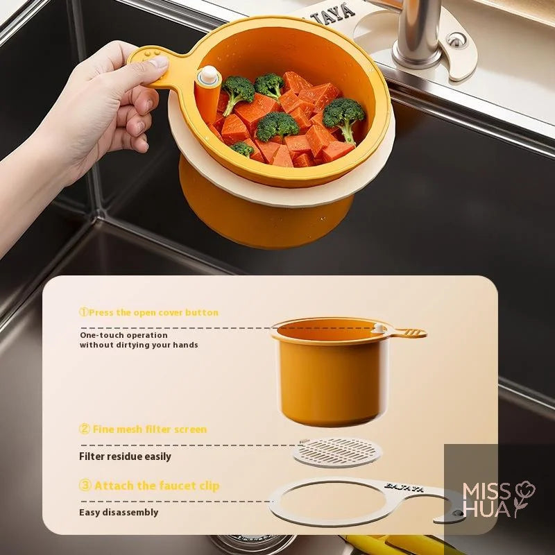 Hangable Kitchen Sink Drain Strainer Basket – Leak-Proof