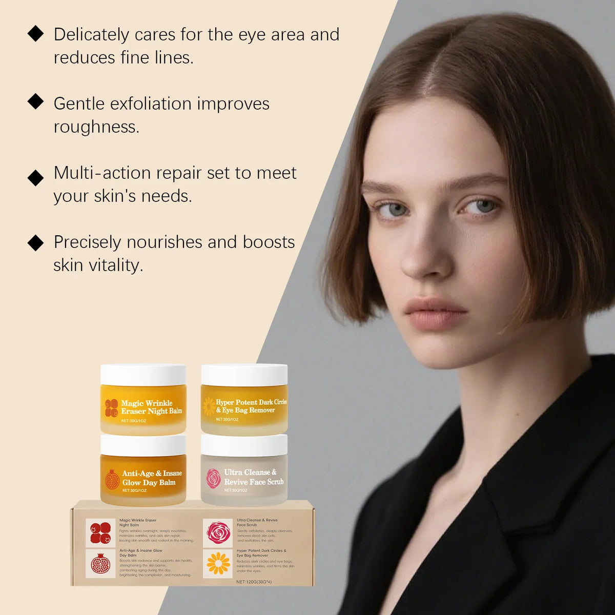 Day & Night Face Cream Set – Hydrate, Brighten & Renew Skin