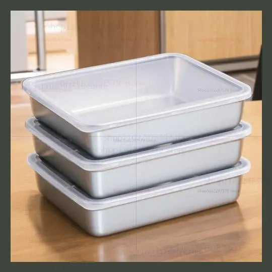 Stainless Steel Airtight Food Storage Containers with Lids – Set of 3