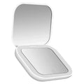 Portable LED Makeup Mirror 2X Magnifying Foldable Pocket Mirror
