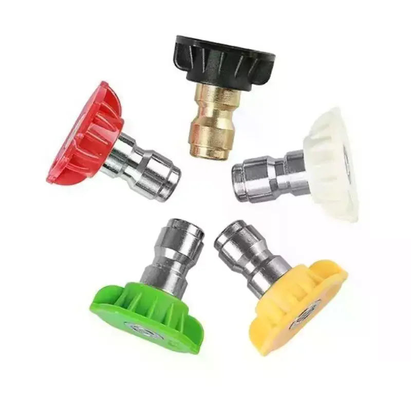 5-Pc Pressure Washer Nozzle Tips Set 1/4'' Quick Connect 0–65°