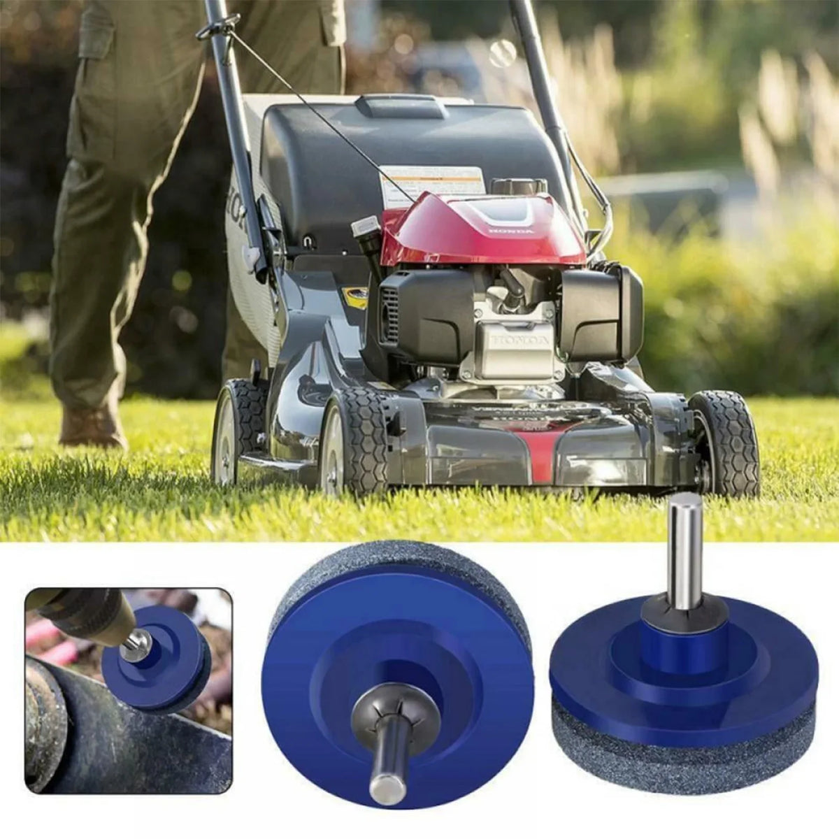 Electric Lawn Mower Blade Sharpener | Corundum Grinding Head