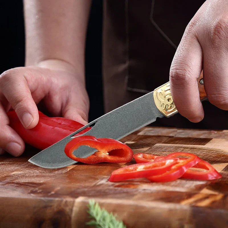 InLeung Folding Kitchen Knife – Stainless Steel Utility Blade