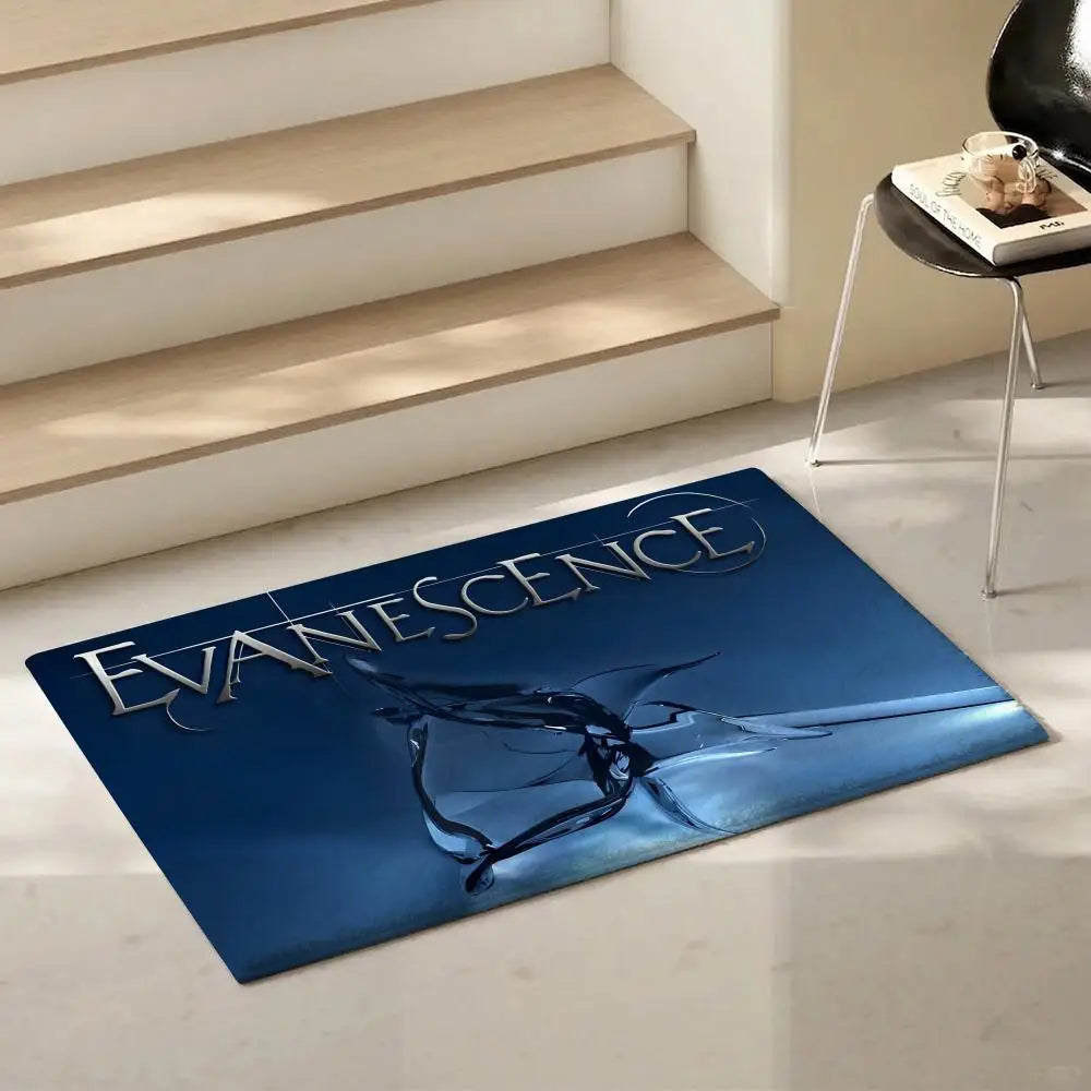 Evanescence Rock Band Flannel Floor Mat – Non-Slip Indoor Rug