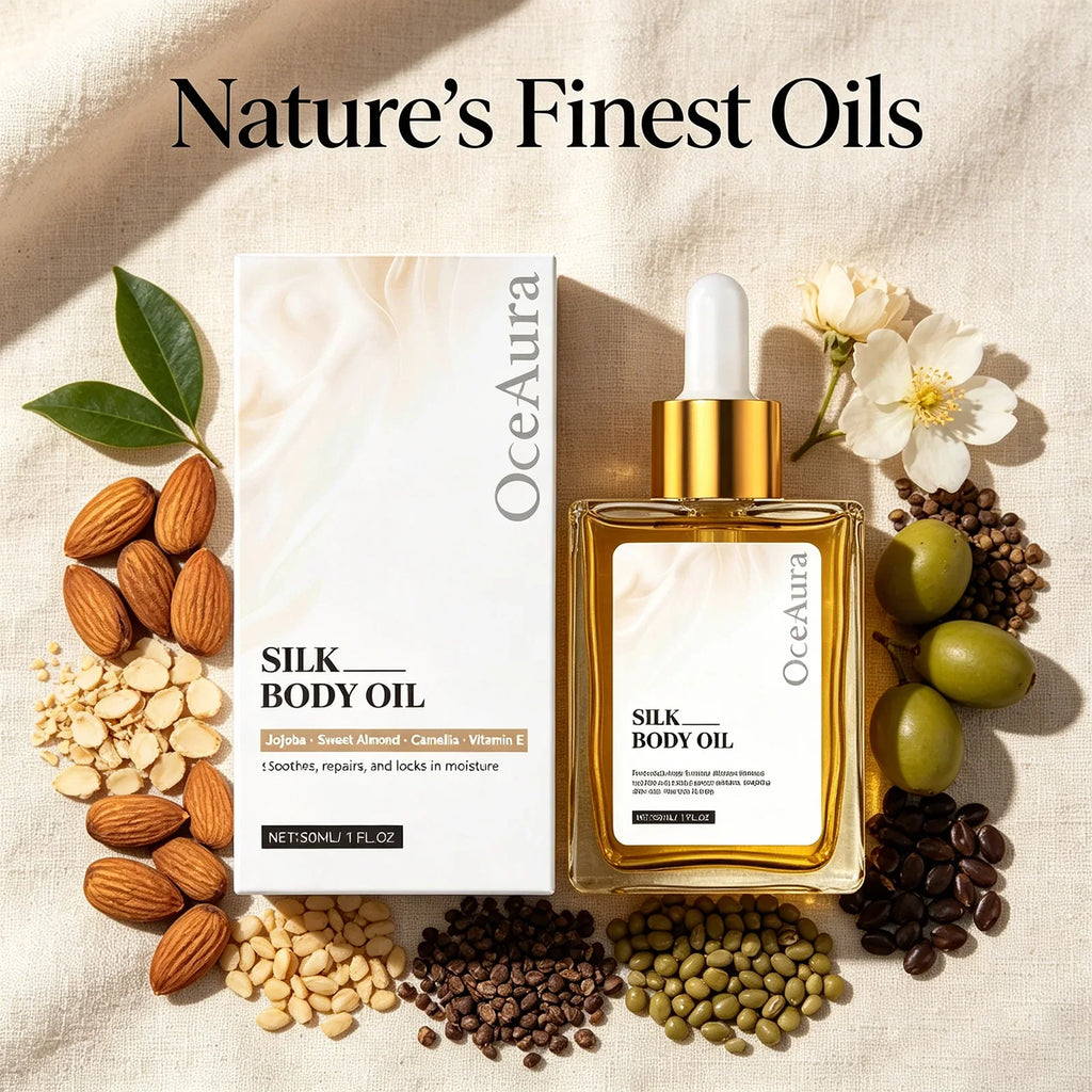 OceAura Silk Body Oil – Hydrating Dry Oil for Smooth Skin