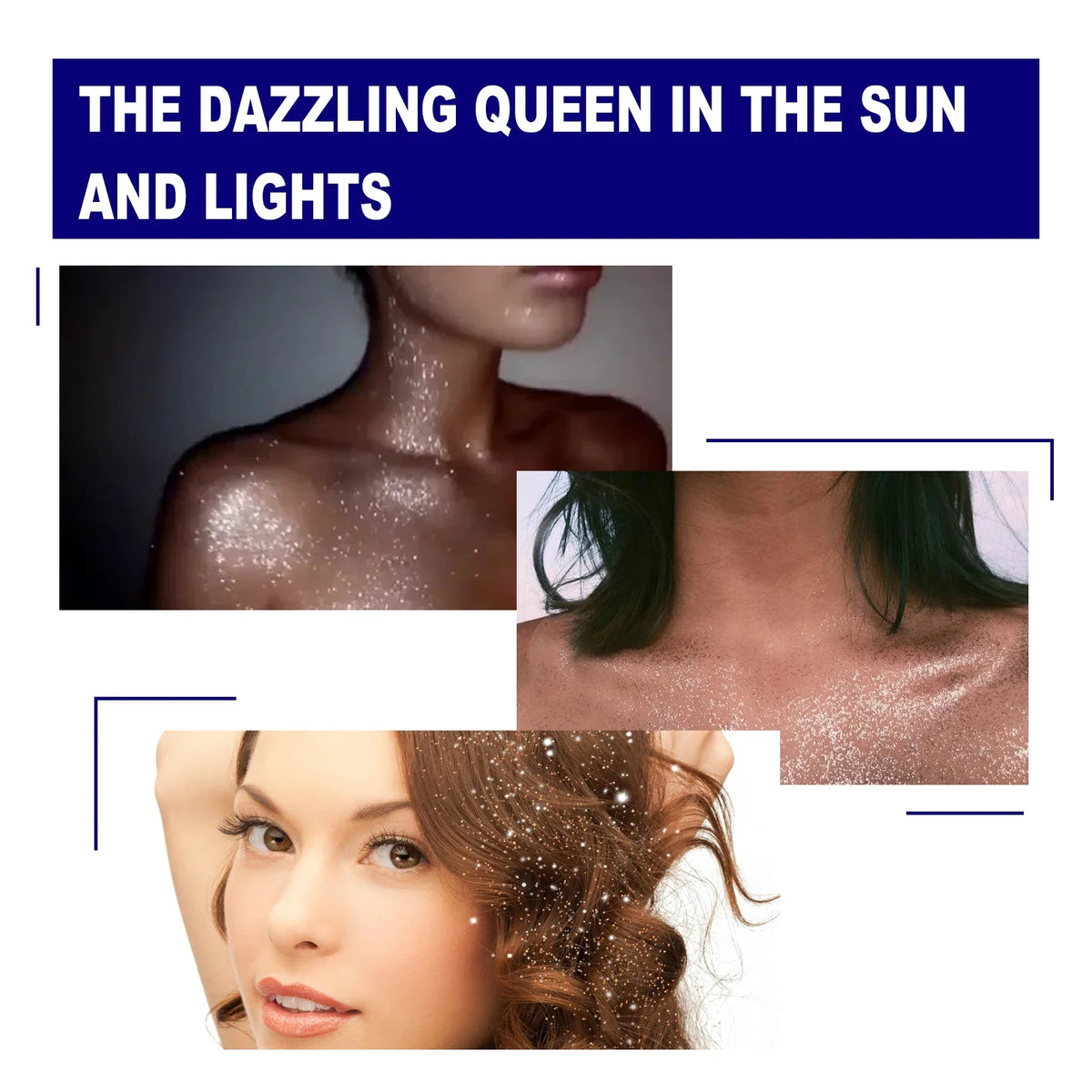 Diamond Body Glitter Spray – Shimmer Highlighter for Face & Hair