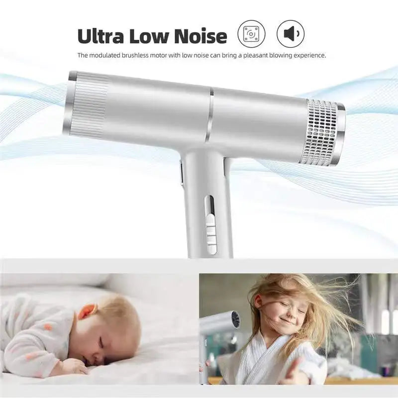 Leafless Ionic Hair Dryer – Lightweight, Silent & Fast Drying