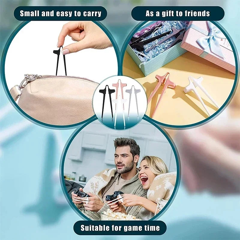 Finger Chopsticks Snack Gripper – No-Mess Gaming & Dining Tool