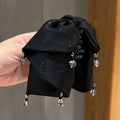 Rhinestone Bow Hair Claw Clip – Lace Shark Clip for Women