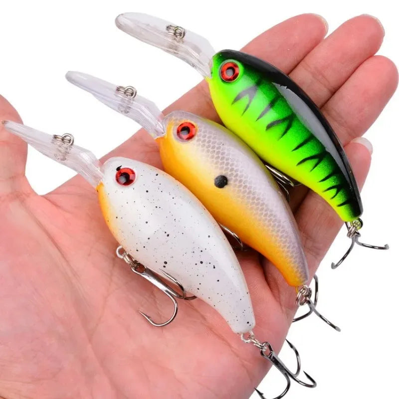 Mini Crank Fishing Lure Set 10cm 15g – Swimbait Wobble 3/5/8 PCS