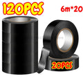 Black PVC Electrical Insulation Tape – Flame-Retardant, 5–20 Rolls
