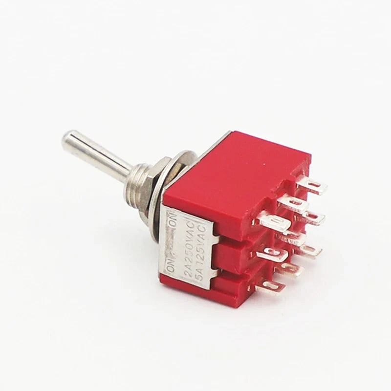5A 125V-2A 250V AC MTS-402 Push Button Switch 9Pin Toggle Switches