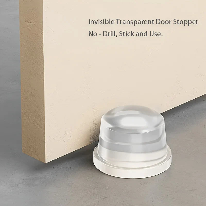 Nail Transparent Door Stopper Strong Adhesive Tear Off Elasticity
