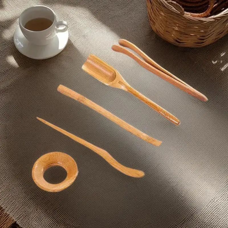 5-Piece Gongfu Tea Ceremony Bamboo Utensils Set | Teaware
