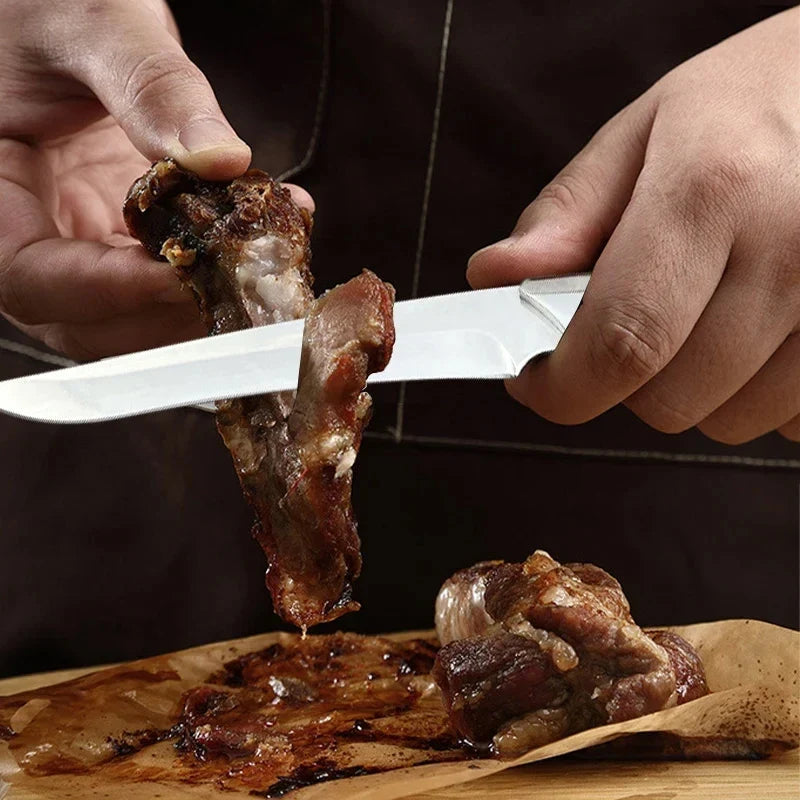 Stainless Steel Boning Knife with Blade Sleeve | 13cm