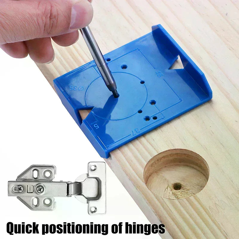 2-Pack Cabinet Door Hinge Drilling Locator & Positioning Jig